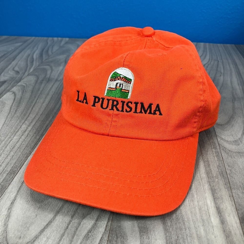 Ahead‎ Extreme LA Purisima Baseball Cap Mens Orange Embroidered Adjustable Hat